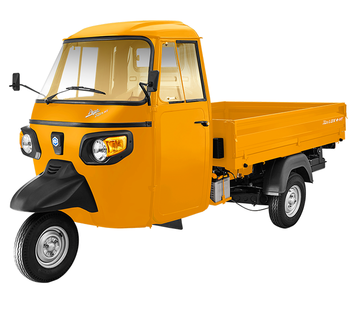 Piaggio Apé Xtra HT CNG – Eco-friendly CNG three-wheeler for export from India.
